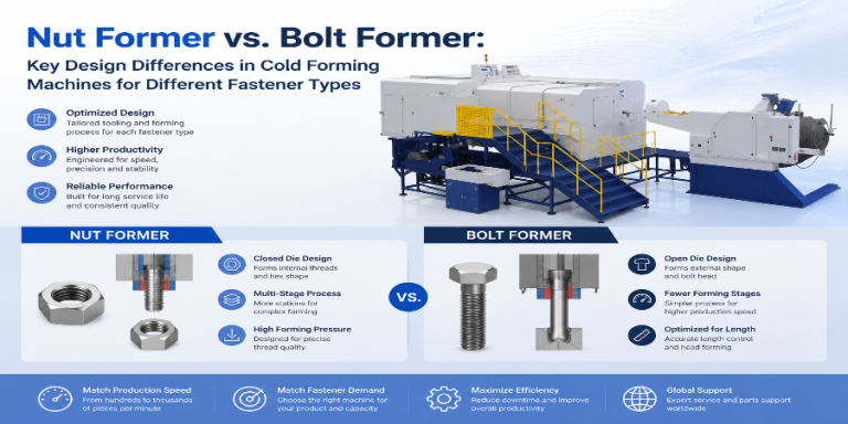 Dongrui Nut Former vs. Bolt Former Key Design Differences in Cold Forming Machines for Different Fastener Types